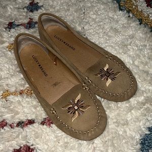 Lucky brand 🍀 leather moccasin flats